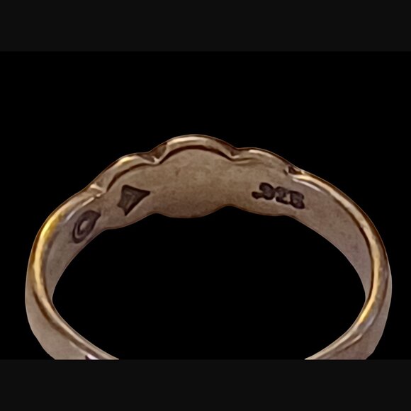 Silpada 925 Silver Scroll Red Coral Bead Adjustable Toe Ring Size 4 - Picture 9 of 9